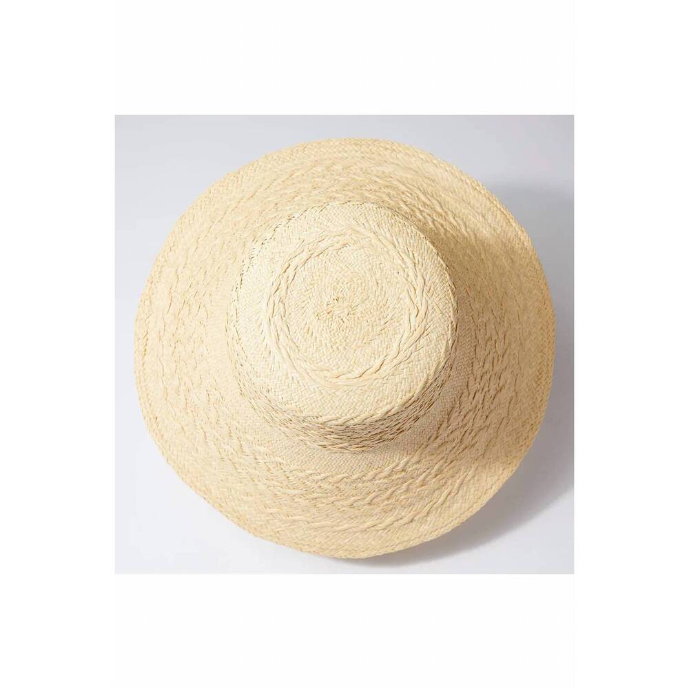 NEW HEADS OF STATE HAT CO. women's caitlin straw bucket hat in natural - Picture 2 of 3